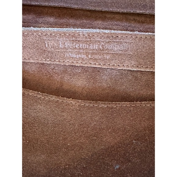 The J Peterman company Made In Kentucky Brown Suede Clutch Handbag - Picture 7 of 7